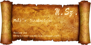 Már Szabolcs névjegykártya